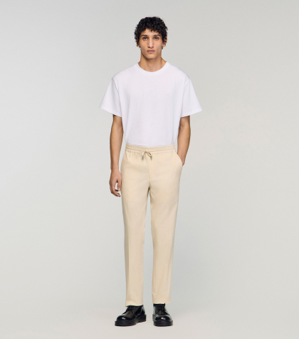 Чоловічі прямі брюки з куліскою