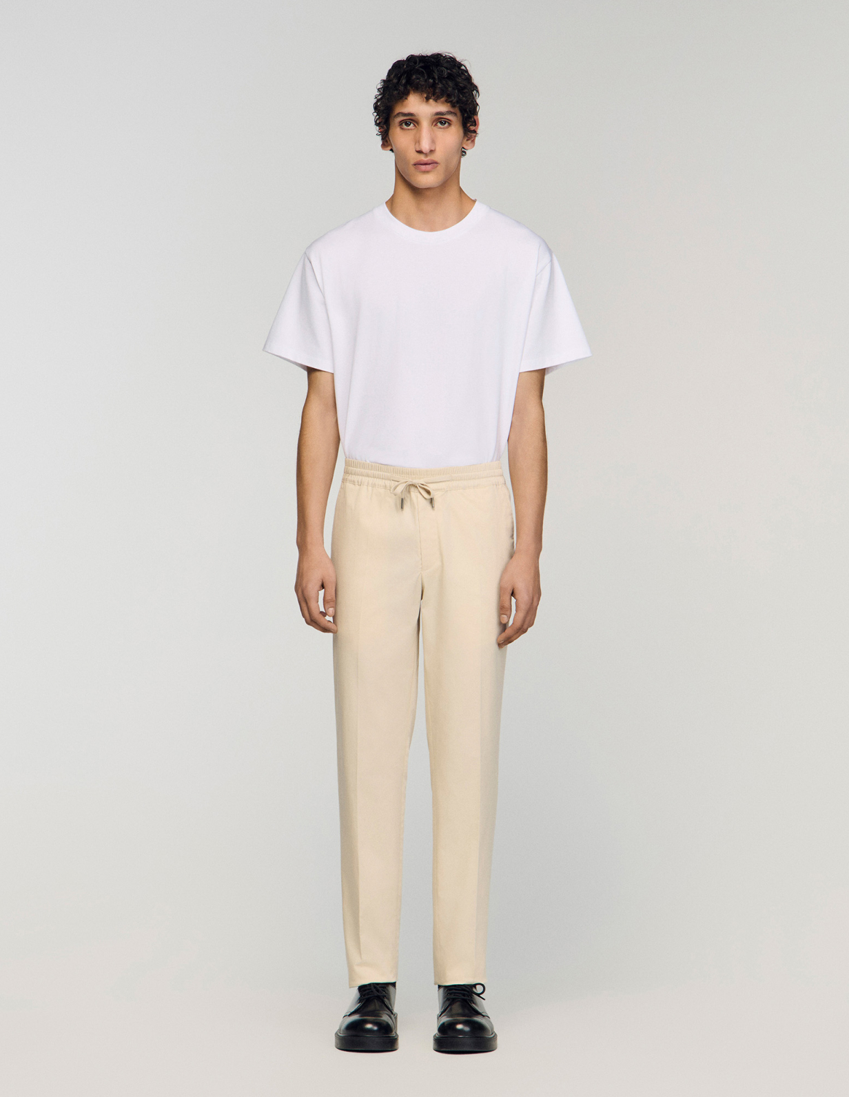 Мужские прямые брюки с кулиской_2