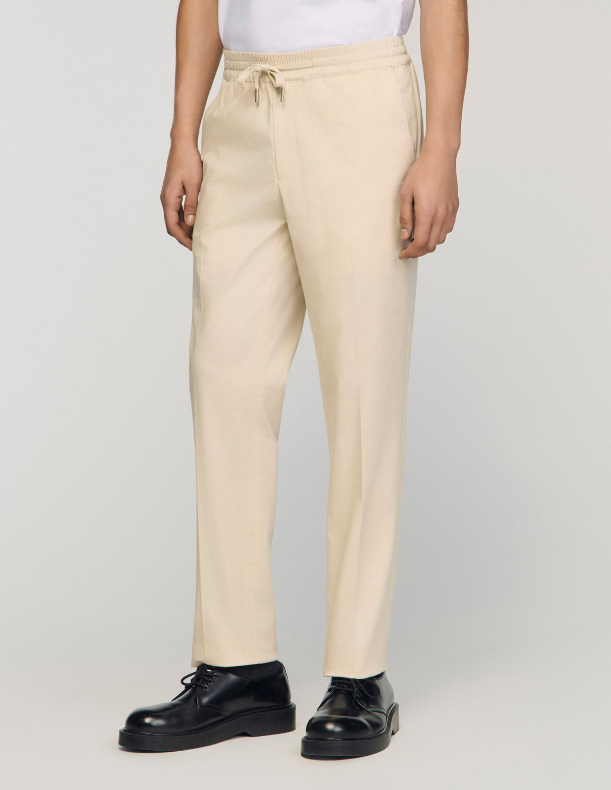 Мужские прямые брюки с кулиской_4