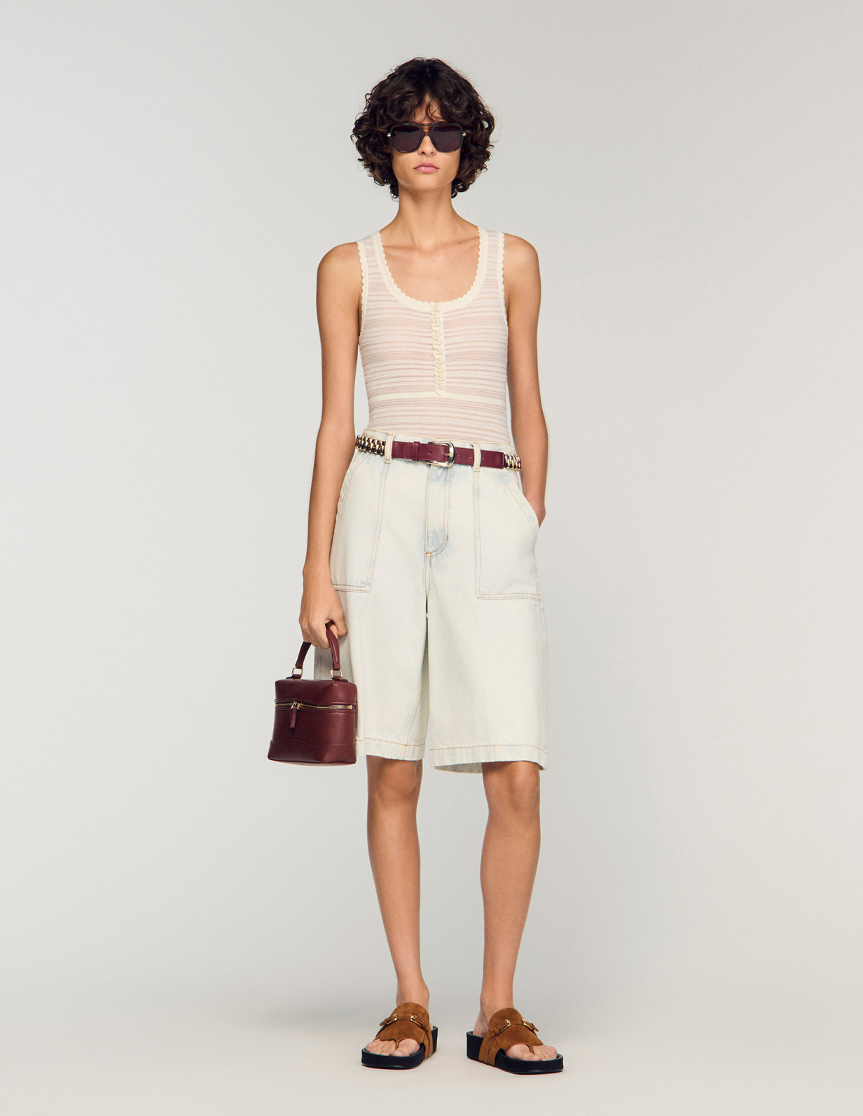 Жіночий молочний в'язаний боді_1