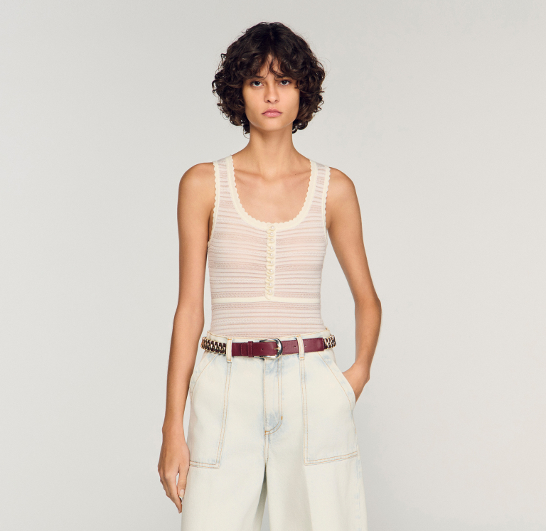 Жіночий молочний в'язаний боді