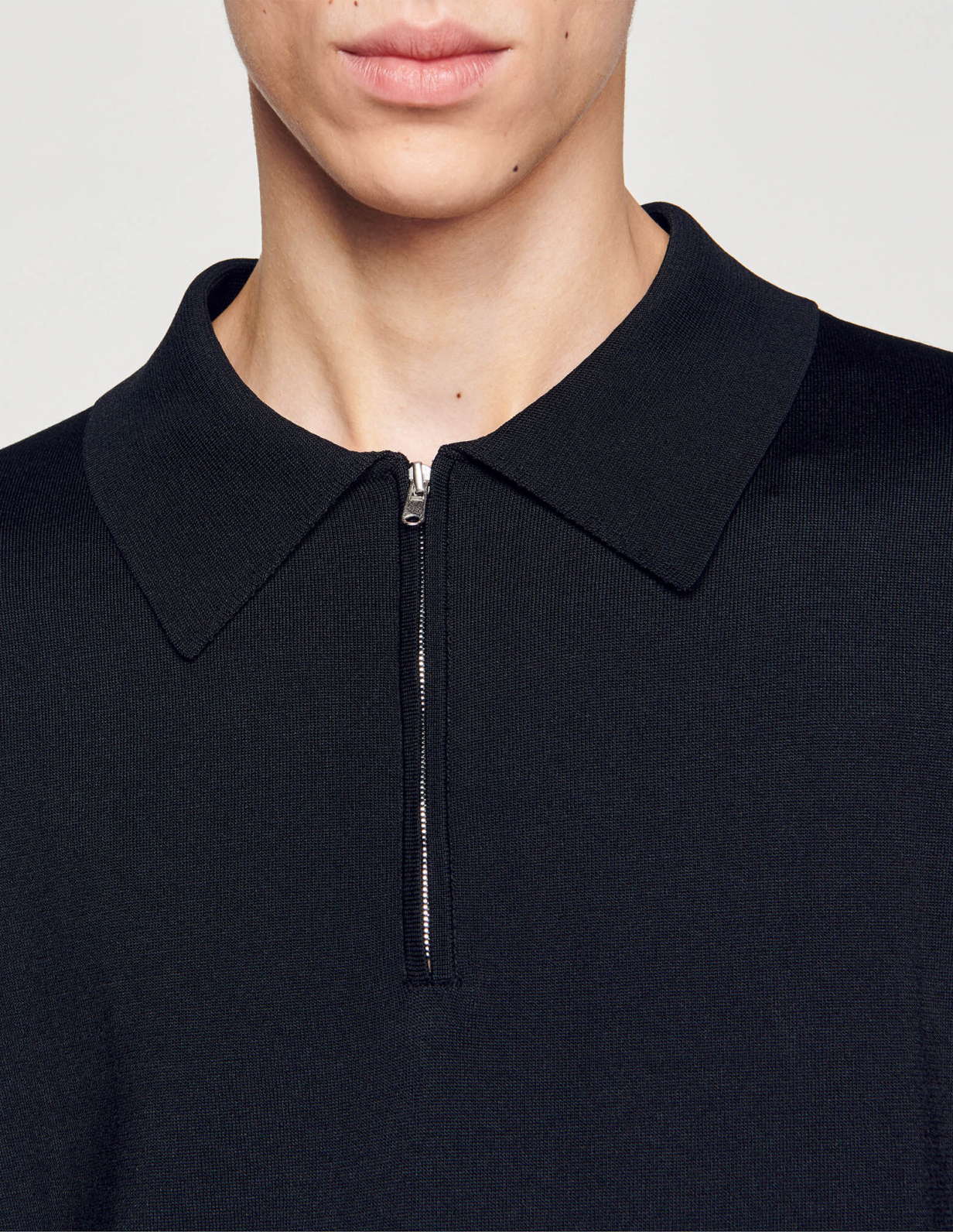 Трикотажне поло з воротом на блискавці_6