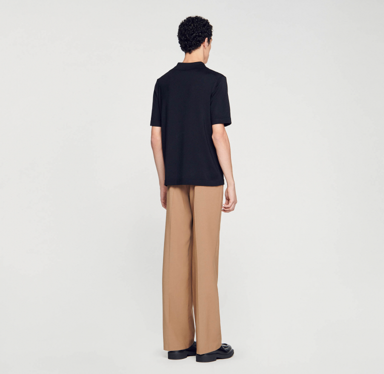 Трикотажне поло з воротом на блискавці