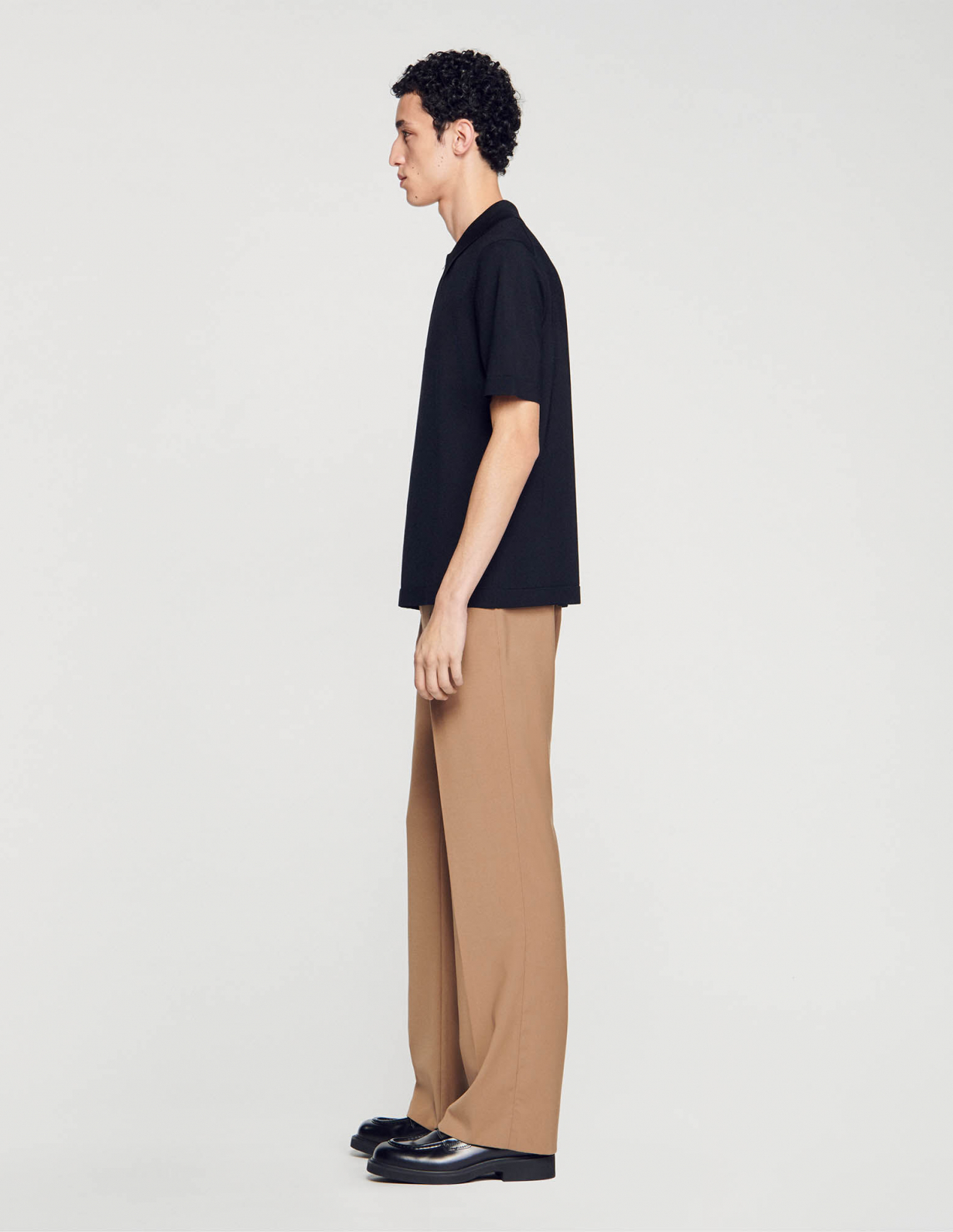 Трикотажне поло з воротом на блискавці_3