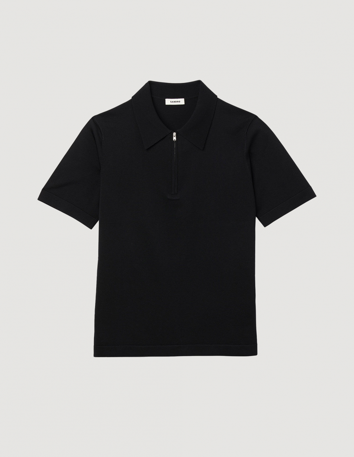 Трикотажне поло з воротом на блискавці_2