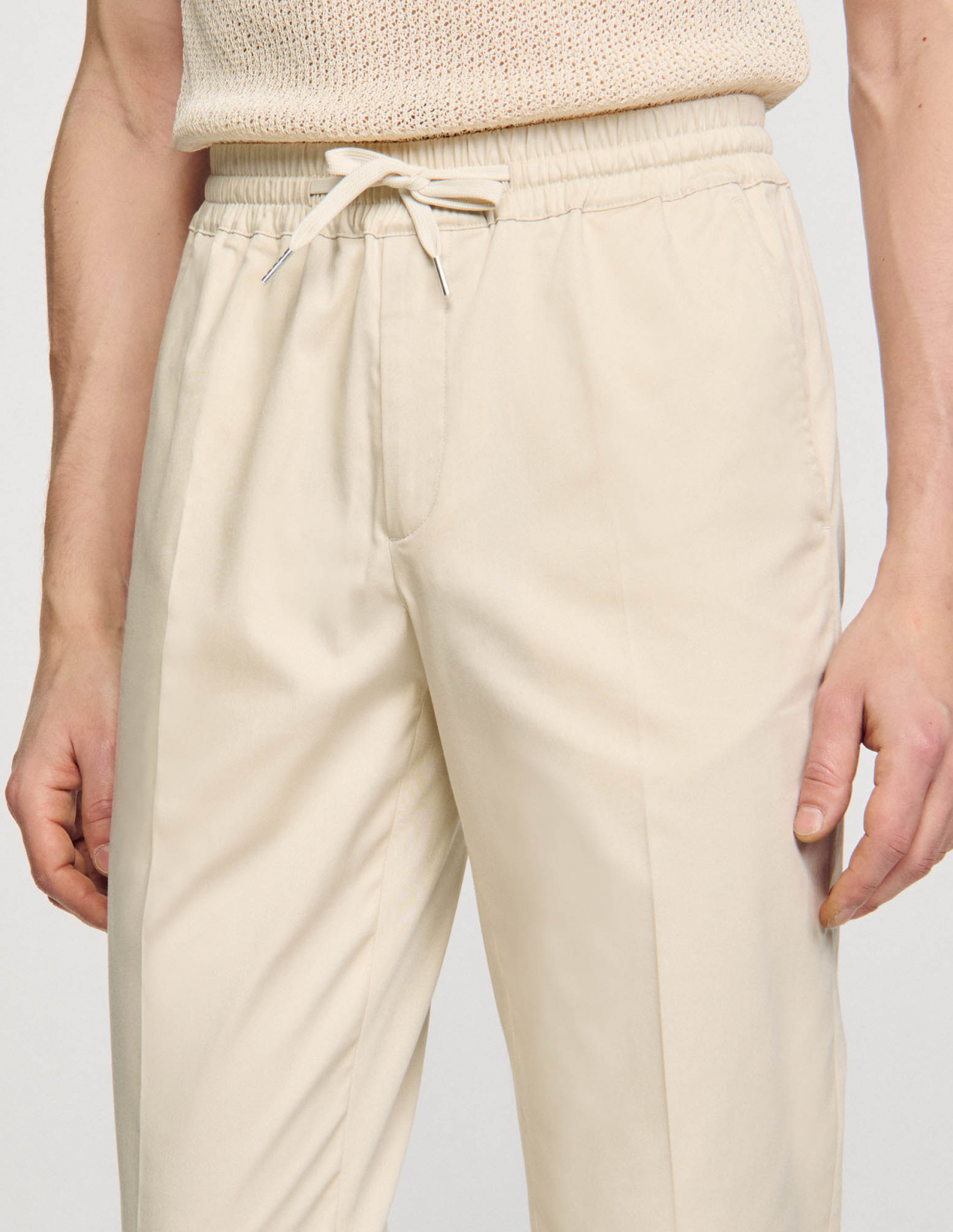 Мужские прямые брюки с кулиской_3