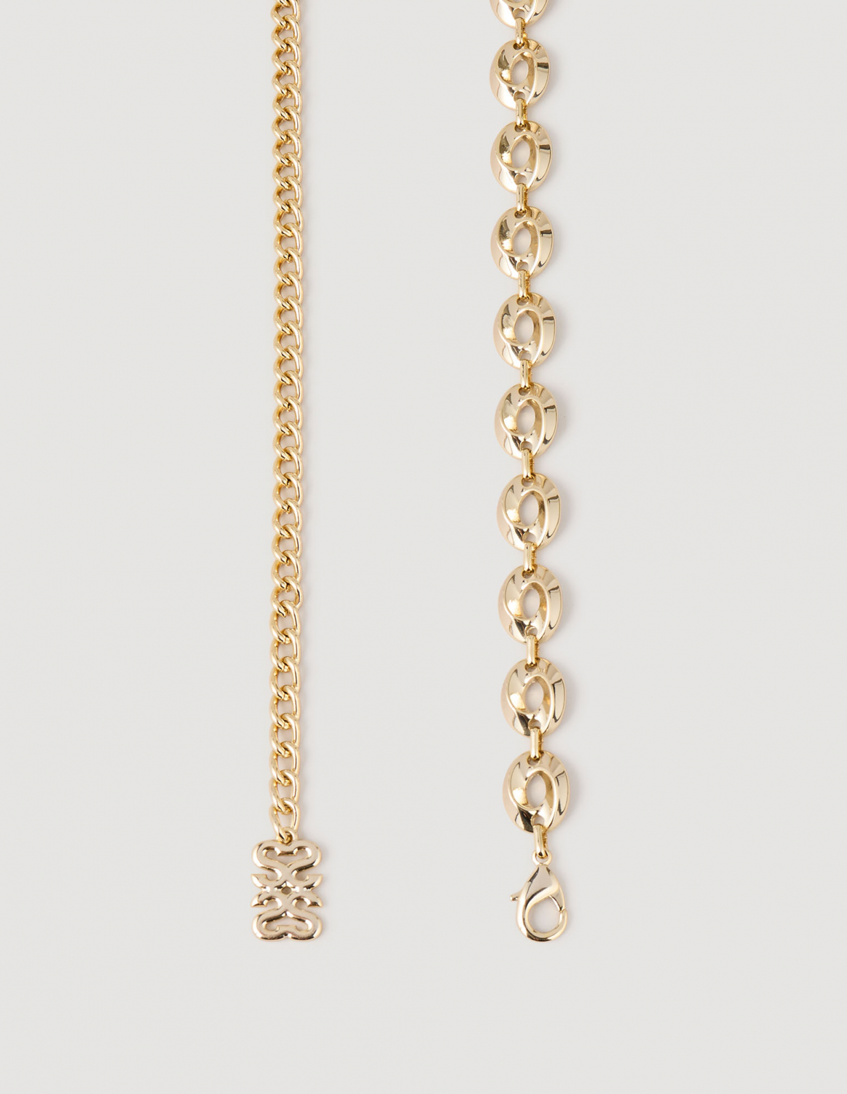 Жіночий золотистий ремінь-ланцюжок_2