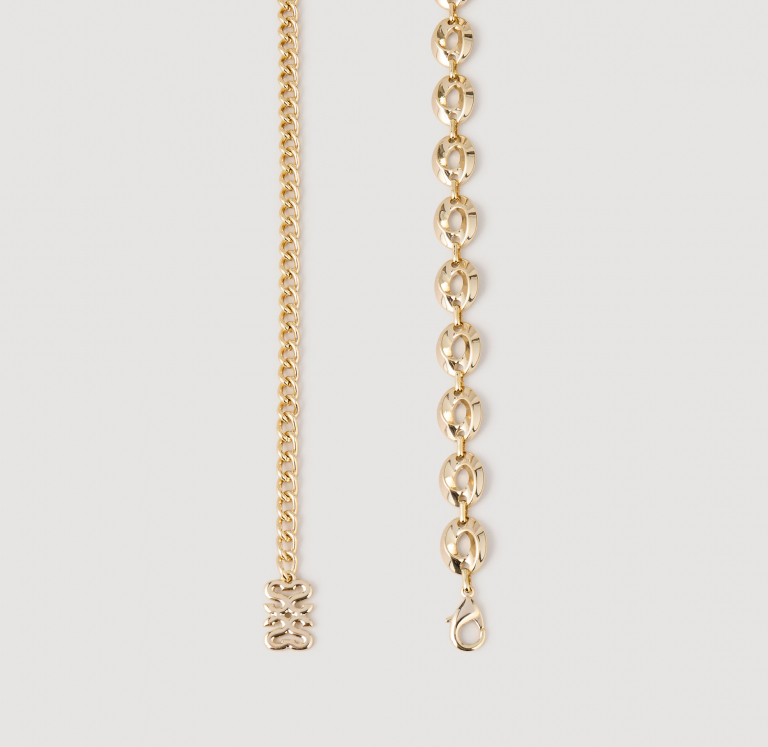 Жіночий золотистий ремінь-ланцюжок