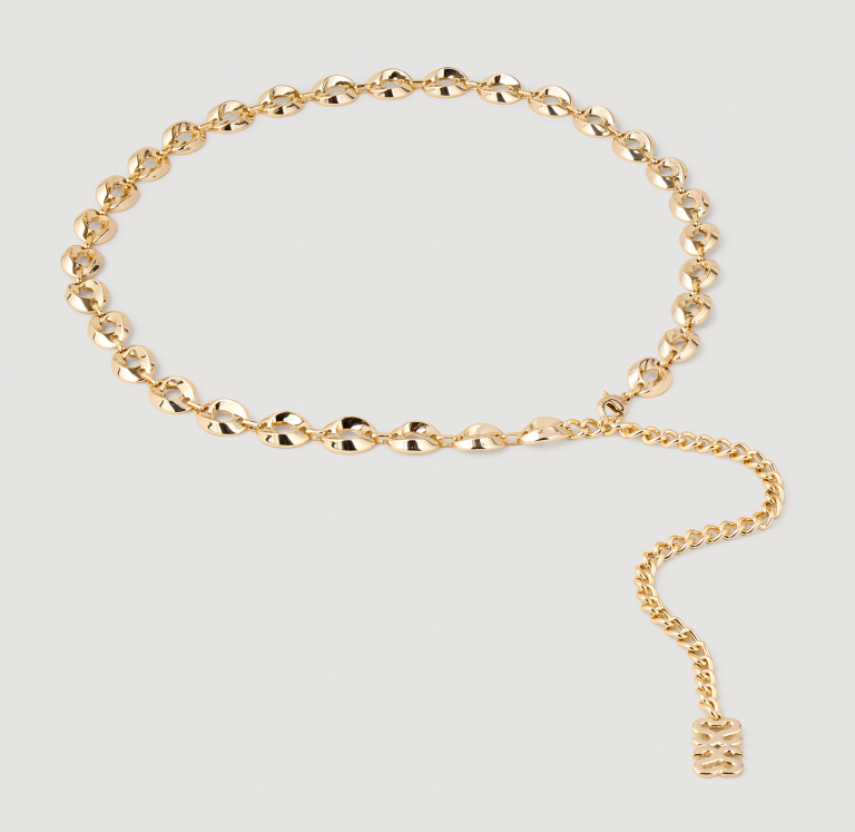 Жіночий золотистий ремінь-ланцюжок