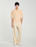 Мужская рубашка с геометрическим принтом