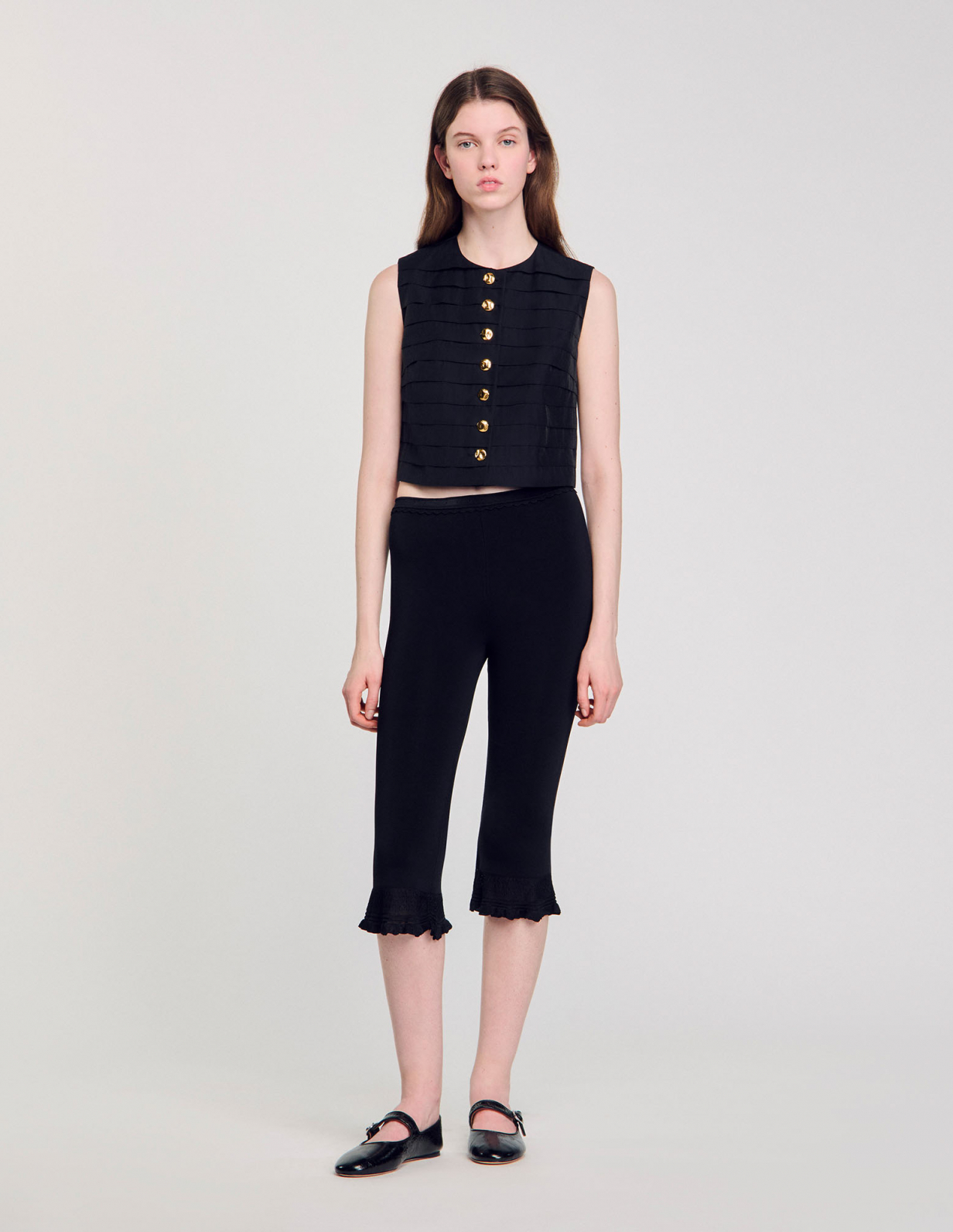 Женский укороченный топ в складку_2