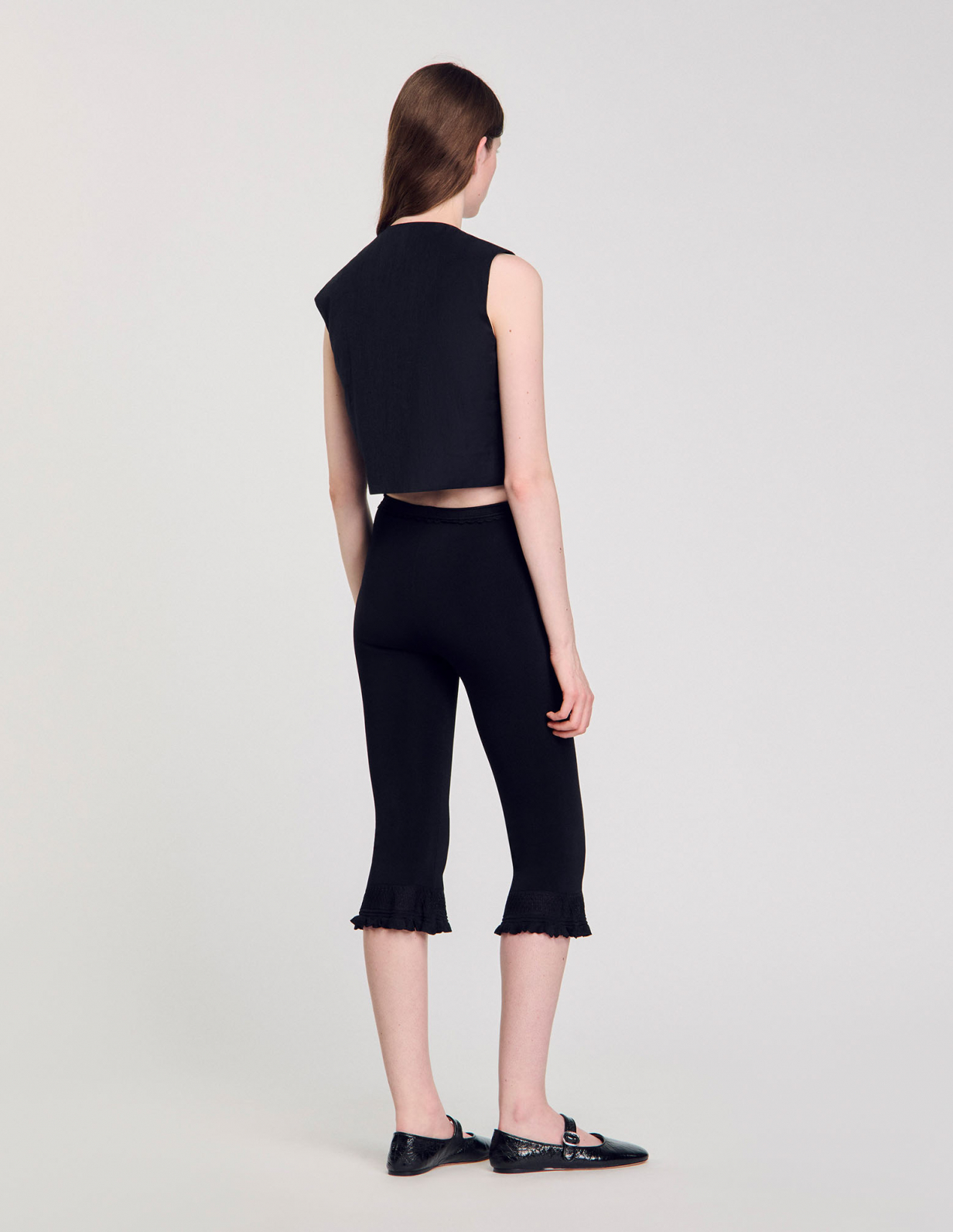 Женский укороченный топ в складку_5