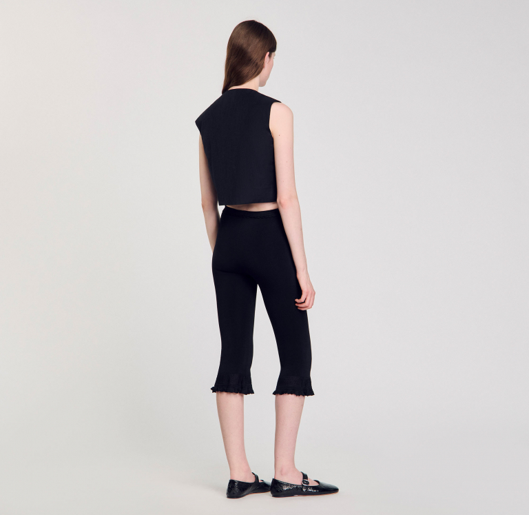 Женский укороченный топ в складку