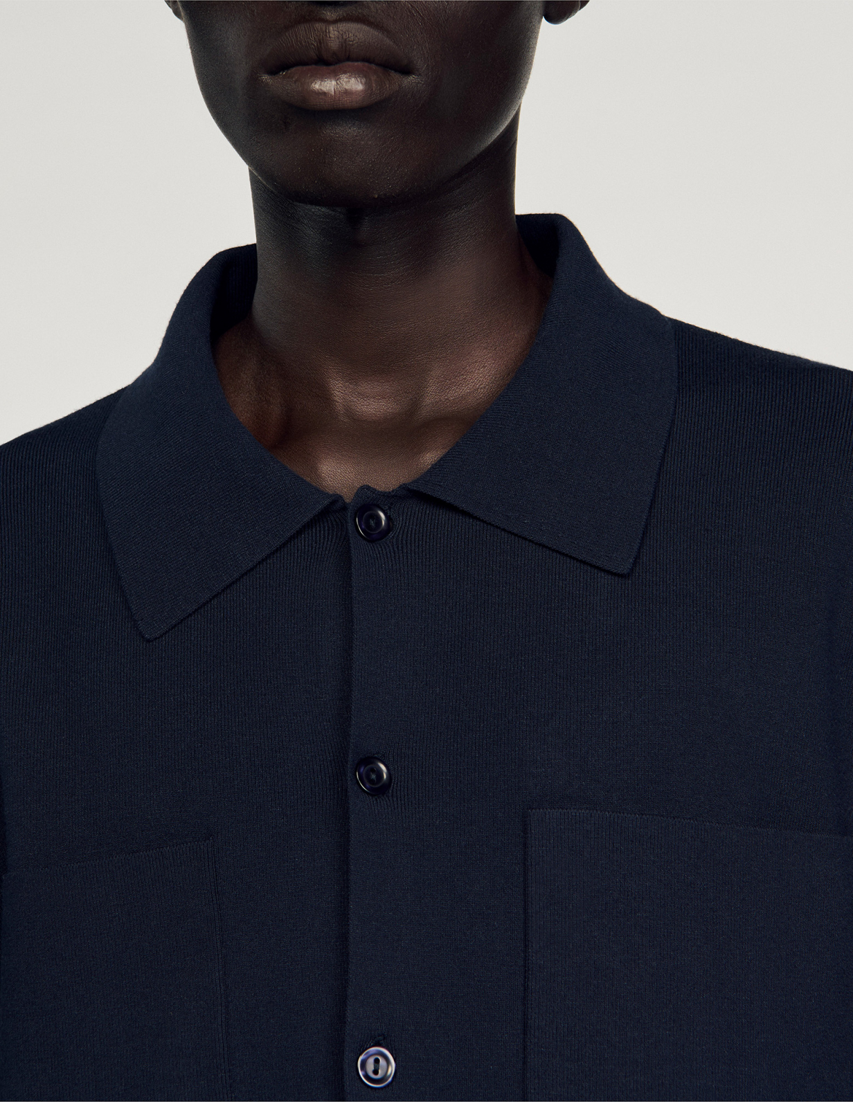 Чоловічий синій кардиган-сорочка_3