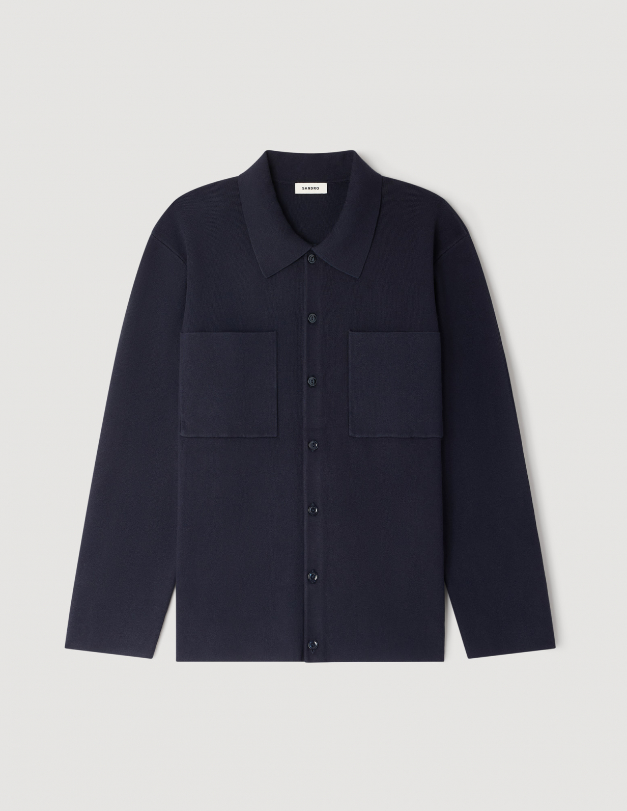 Чоловічий синій кардиган-сорочка_6