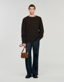 Мужская сумка из мелкозернистой кожи