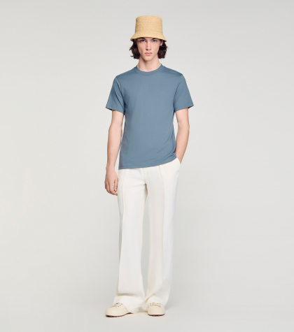 Мужская серая хлопковая футболка