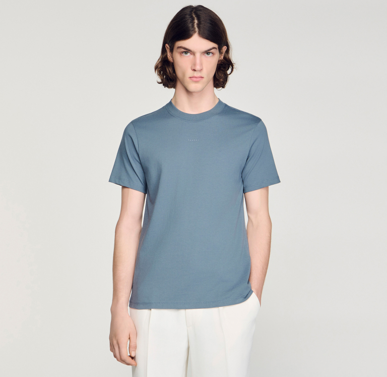 Чоловіча сіра бавовняна футболка