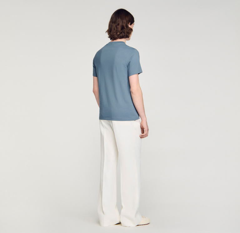 Чоловіча сіра бавовняна футболка