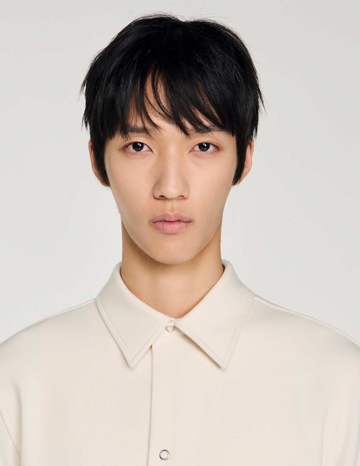 Мужская молочная рубашка_3