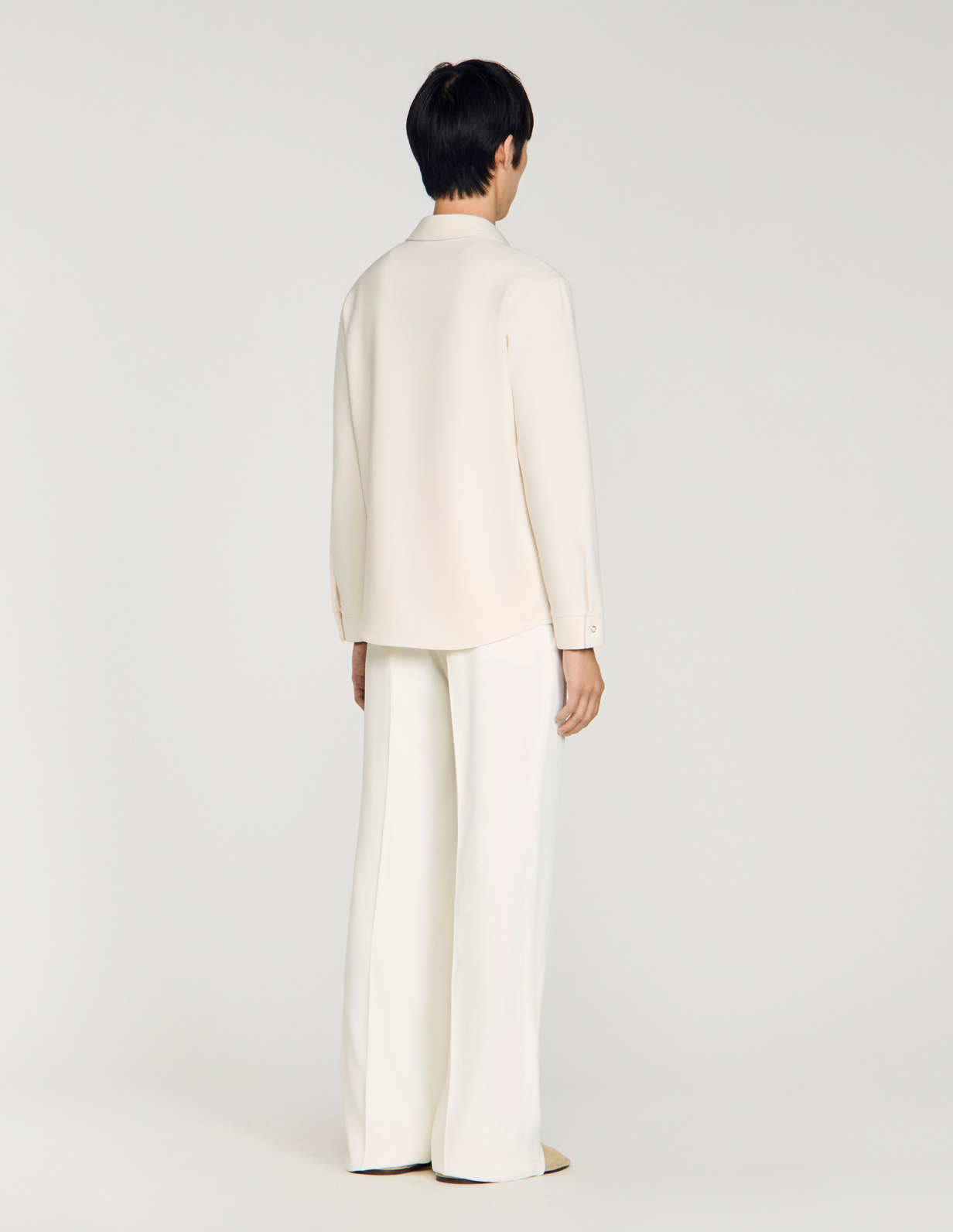 Мужская молочная рубашка_5