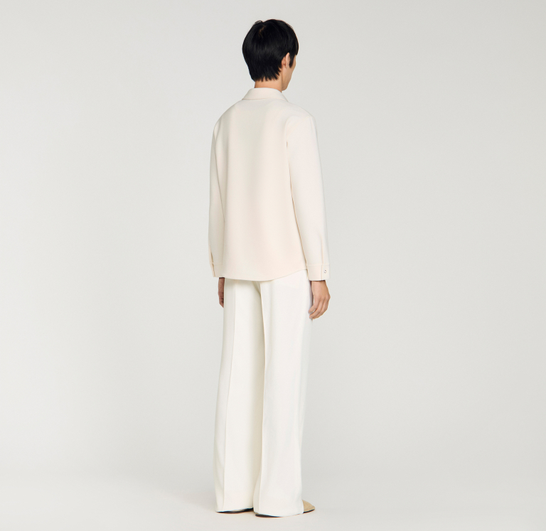 Мужская молочная рубашка