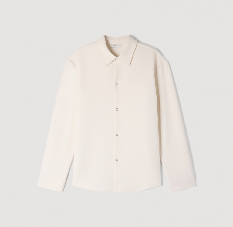 Мужская молочная рубашка