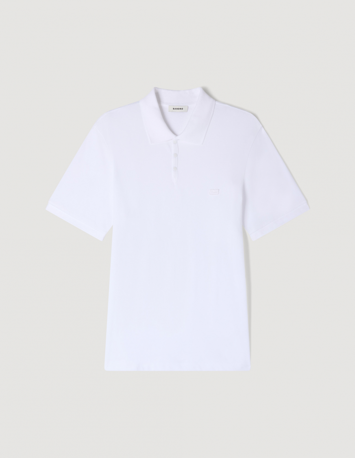 Мужское белое поло с логотипом_6