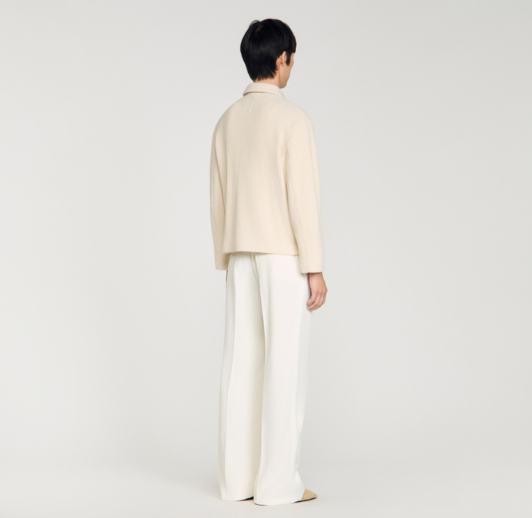 Чоловіча куртка з трикотажним ефектом