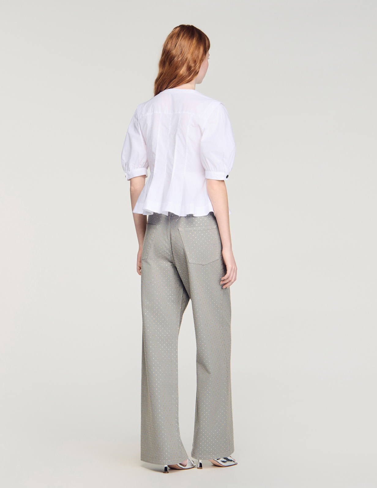 Жіноча сорочка з баскою на блискавці_5