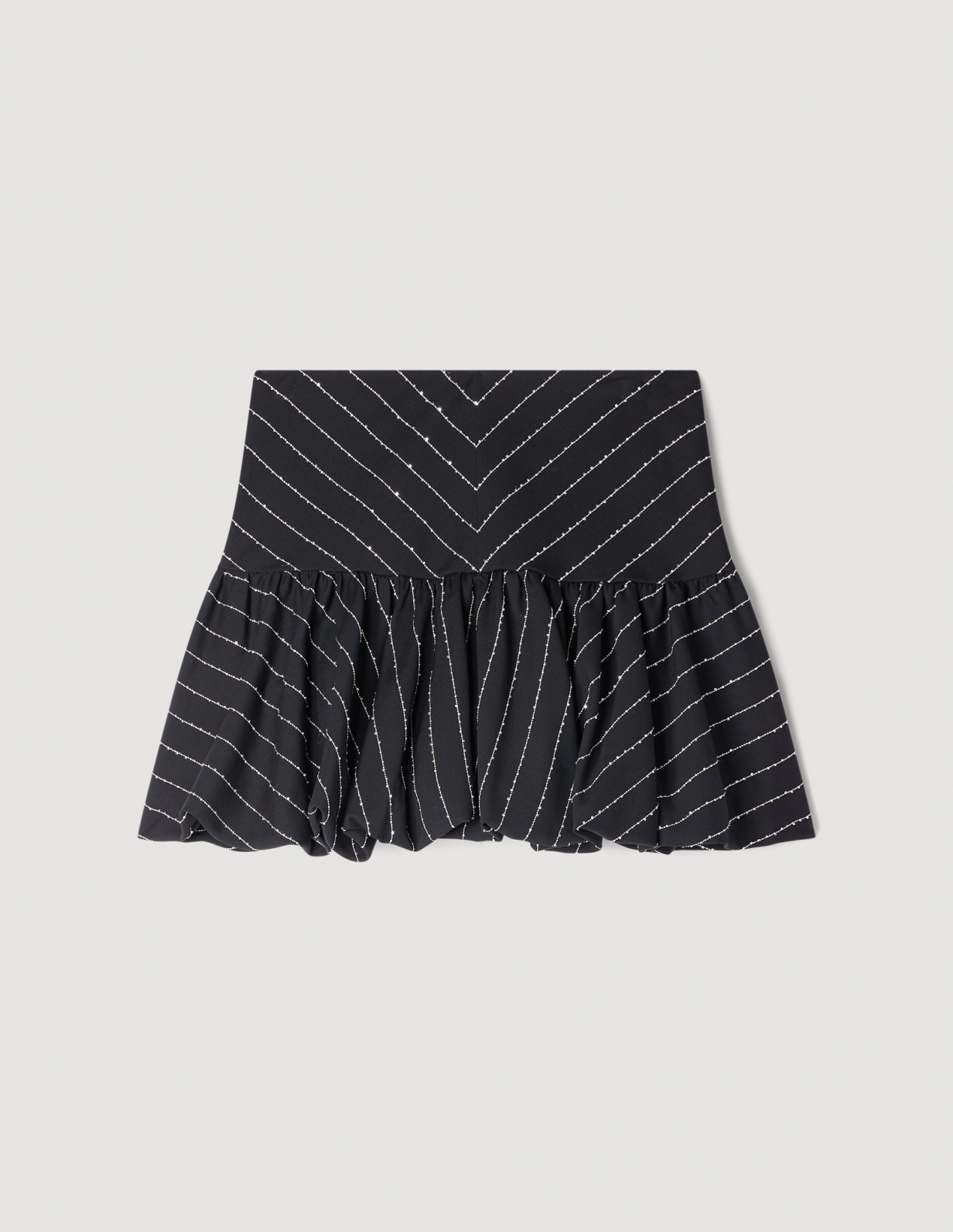 Жіноча спідниця у смужку, розшита паєтками_6