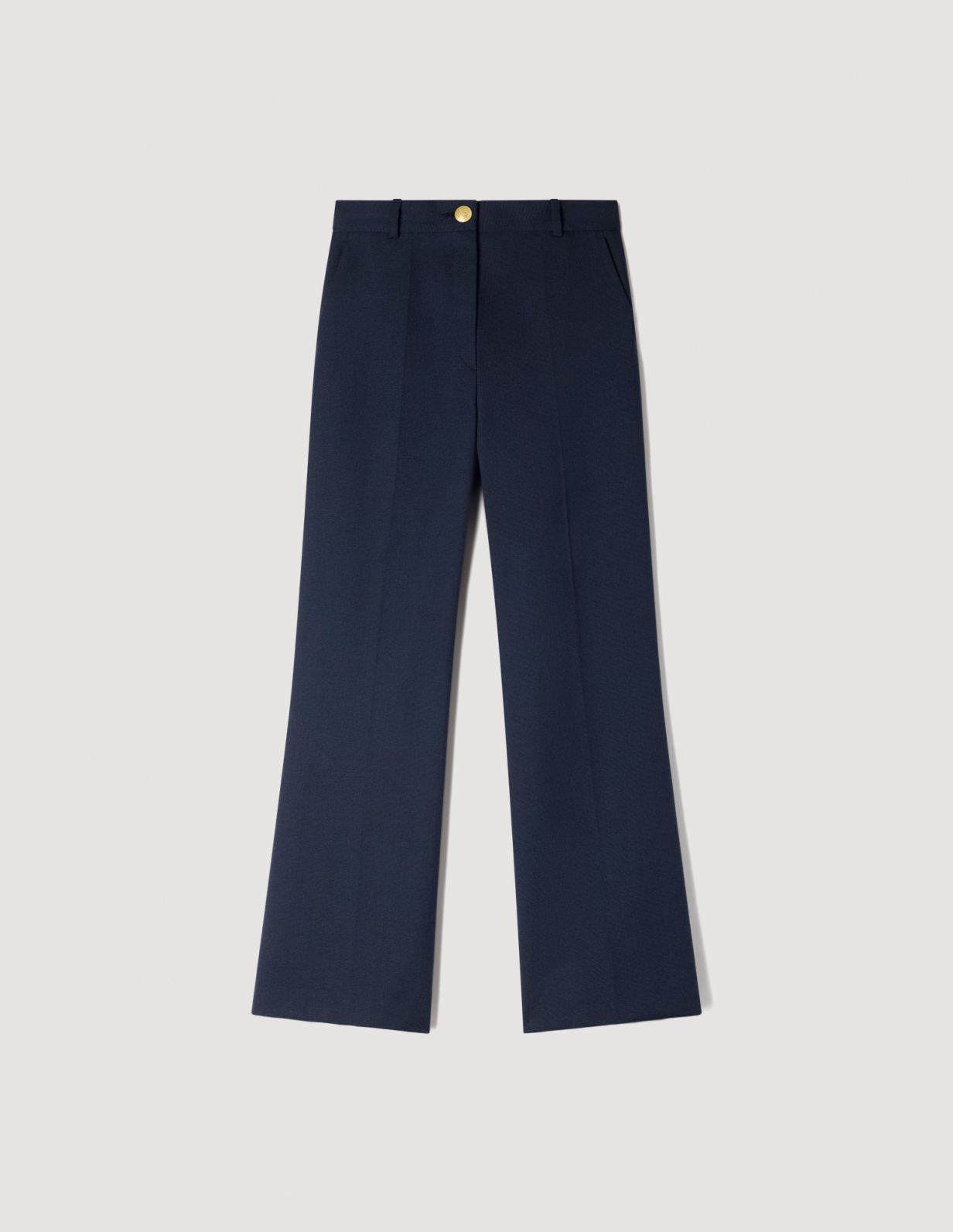 Женские широкие шерстяные брюки_6