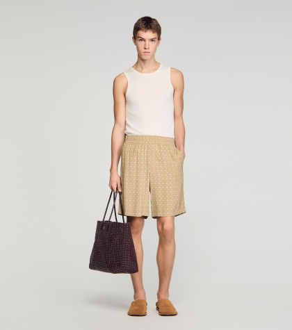 Чоловічі шорти з принтом у вигляді ланок