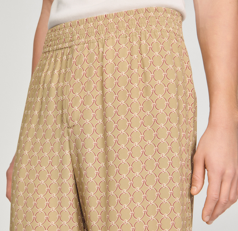 Мужские шорты с принтом в виде звеньев