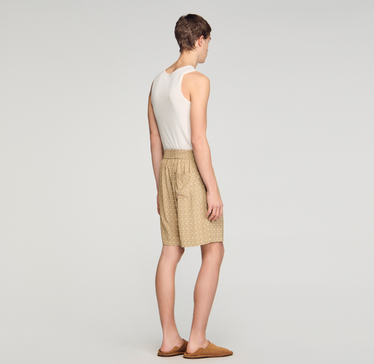 Мужские шорты с принтом в виде звеньев