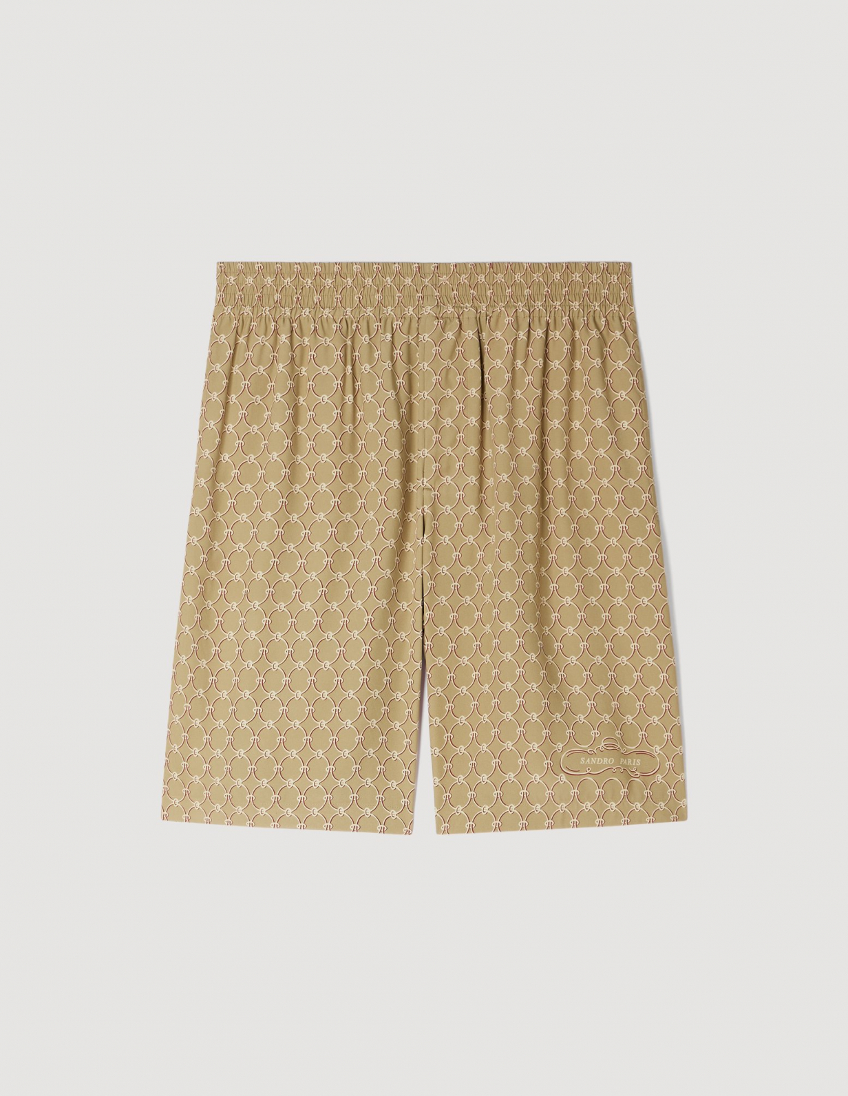 Мужские шорты с принтом в виде звеньев_7