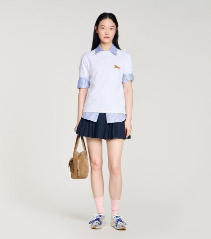 Жіноча футболка з вишивкою у вигляді коня