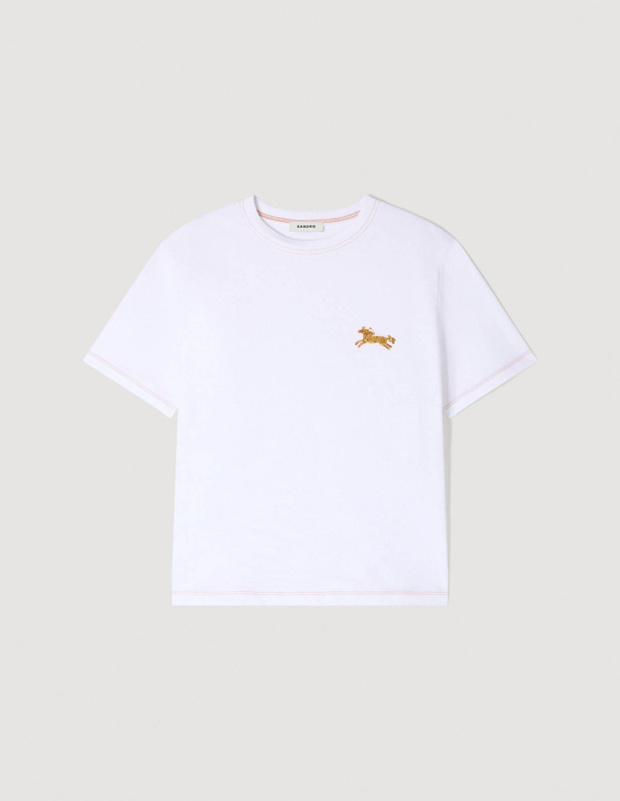 Жіноча футболка з вишивкою у вигляді коня_6