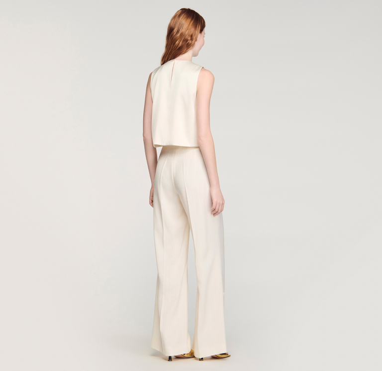 Жіночий короткий атласний топ з бантом