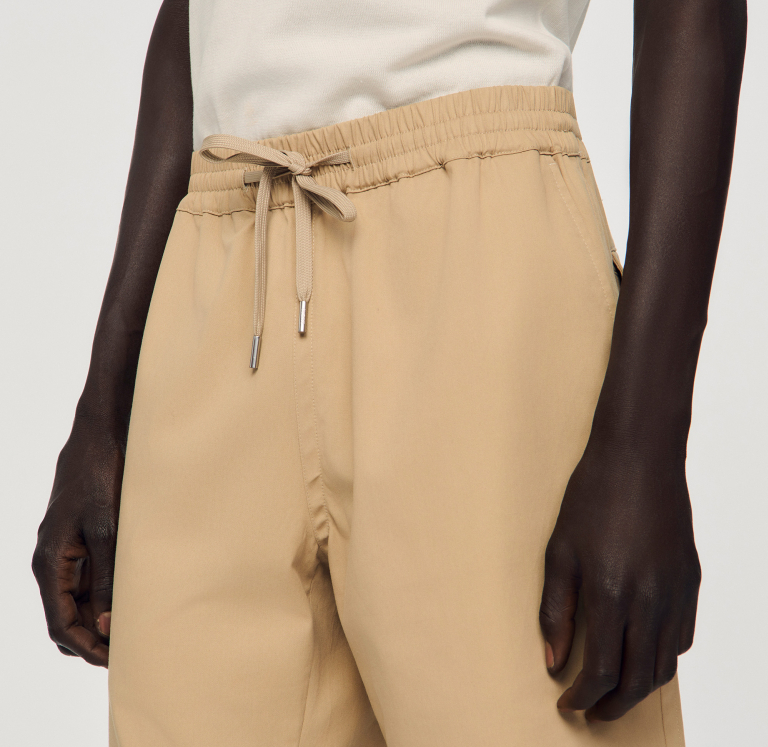 Мужские бежевые хлопковые шорты