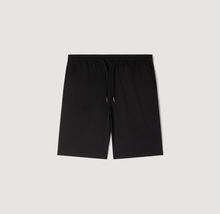 Мужские черные хлопковые шорты