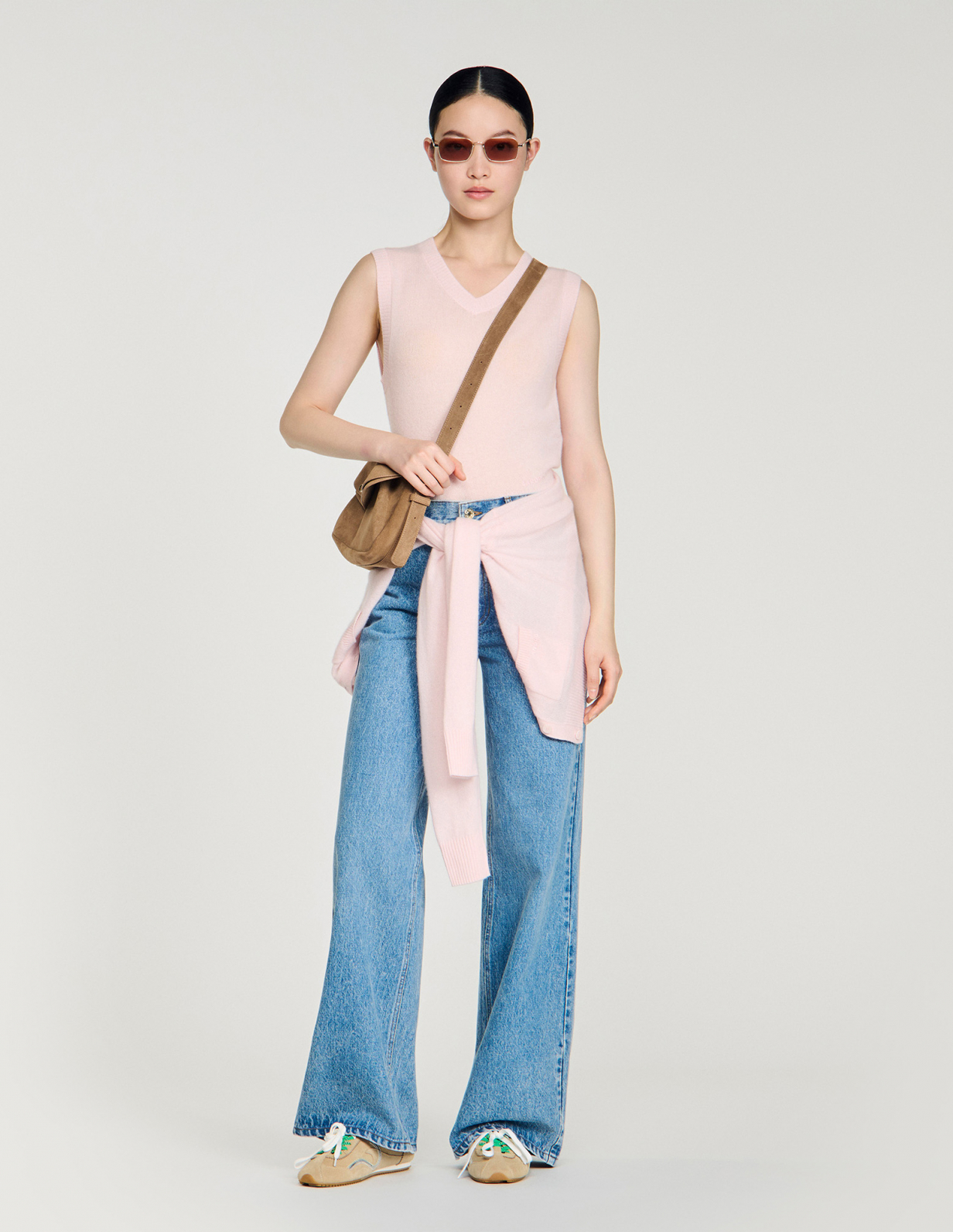 Жіночий укорочений топ з вовни та кашеміру_1