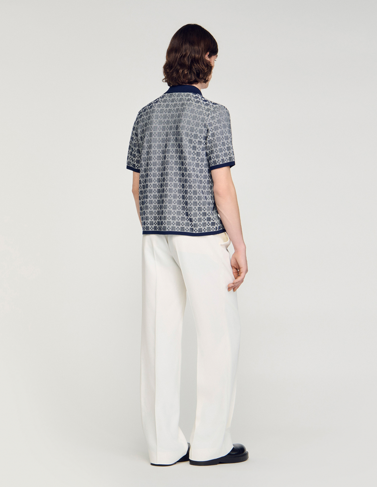 Чоловіча сорочка із жакардовим візерунком_5