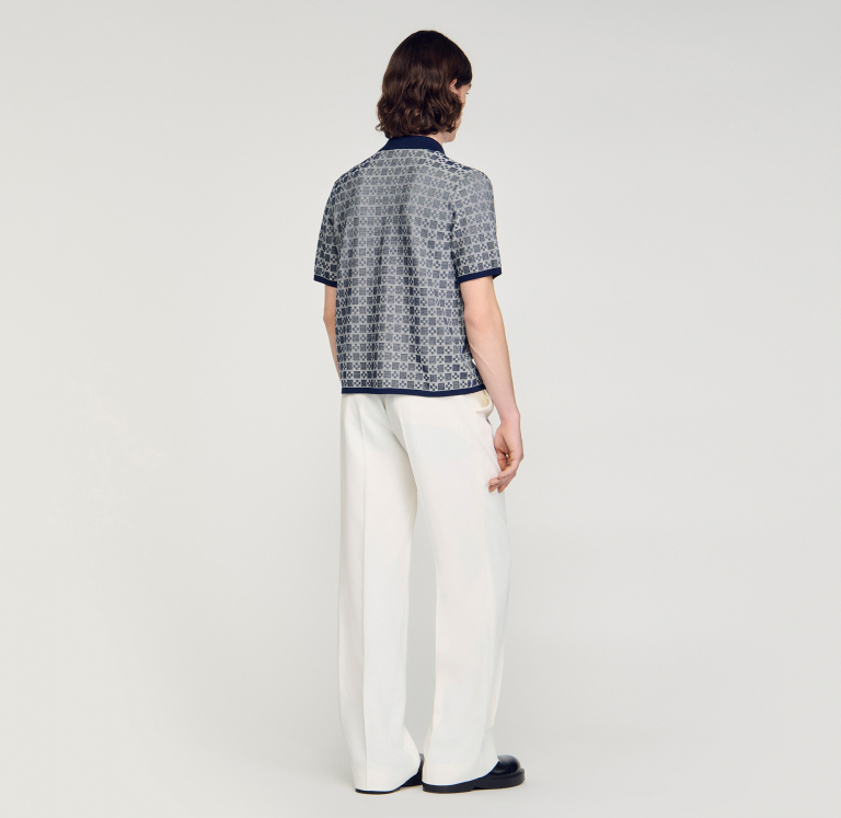 Чоловіча сорочка із жакардовим візерунком