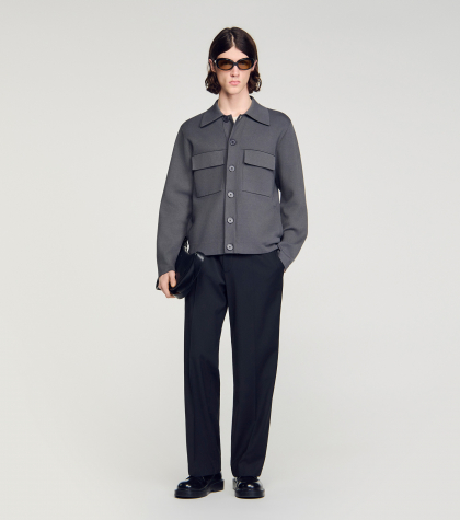 Мужской серый кардиган