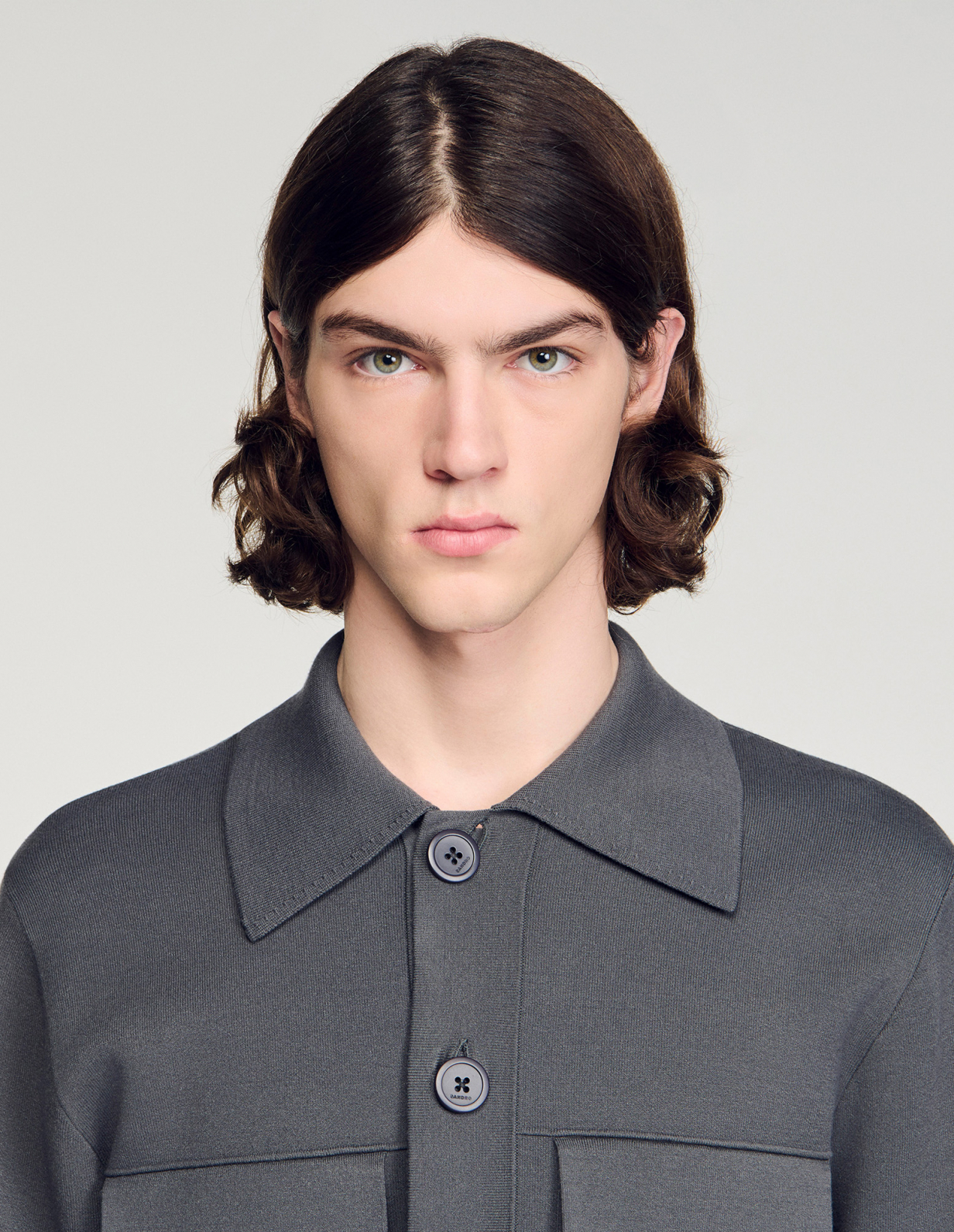 Мужской серый кардиган_5