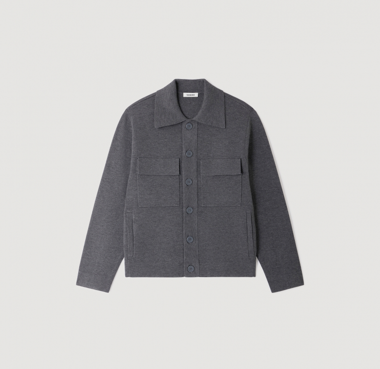 Мужской серый кардиган