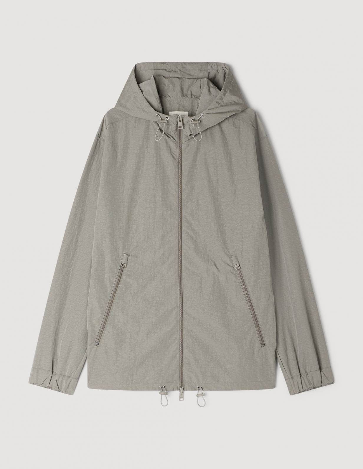 Чоловіча куртка з технічної тканини, з капюшоном_6