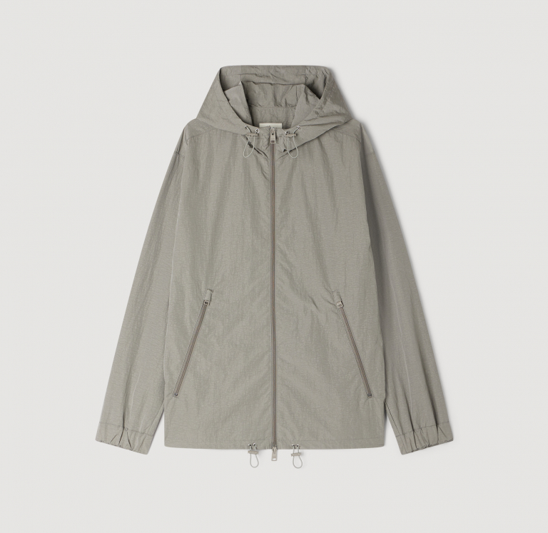 Чоловіча куртка з технічної тканини, з капюшоном