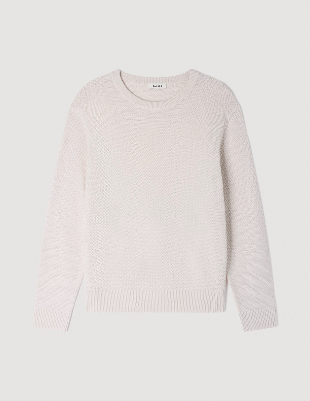 Мужской молочный джемпер_2